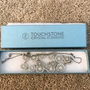 Layered necklace by touchstone crystal